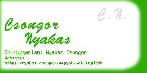 csongor nyakas business card